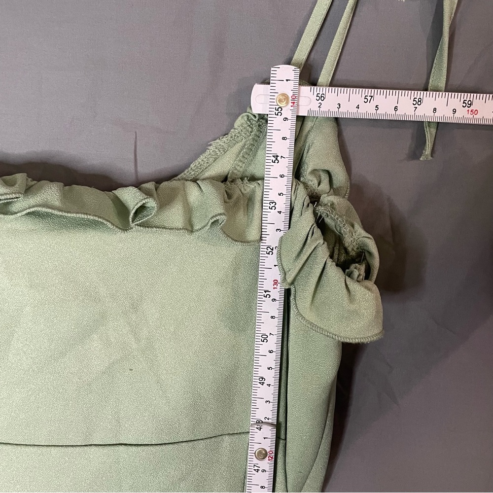 NWT Pretty Little Thing Mint Strappy Tie Midi Dress - Picture 6 of 6